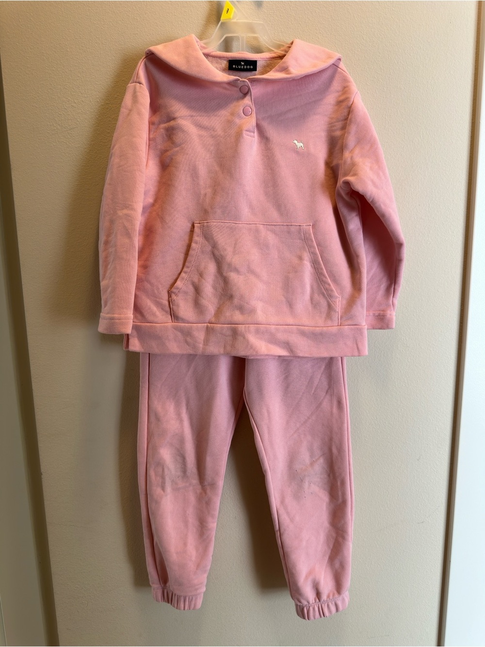 Pink Kids Matching Lounge Set - Cozy Two-Piece Outfit